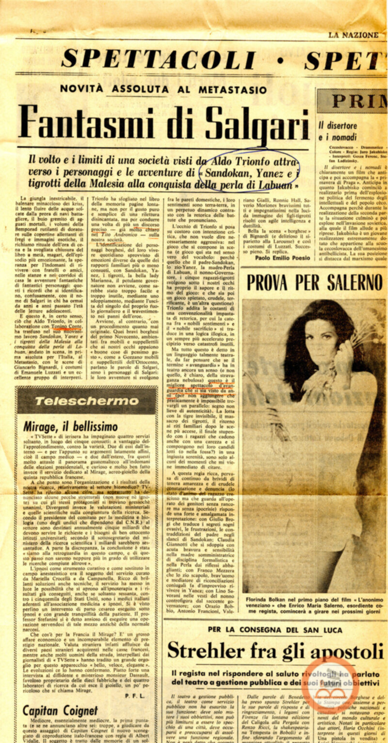 Teatro Stabile di Trieste - rassegna stampa