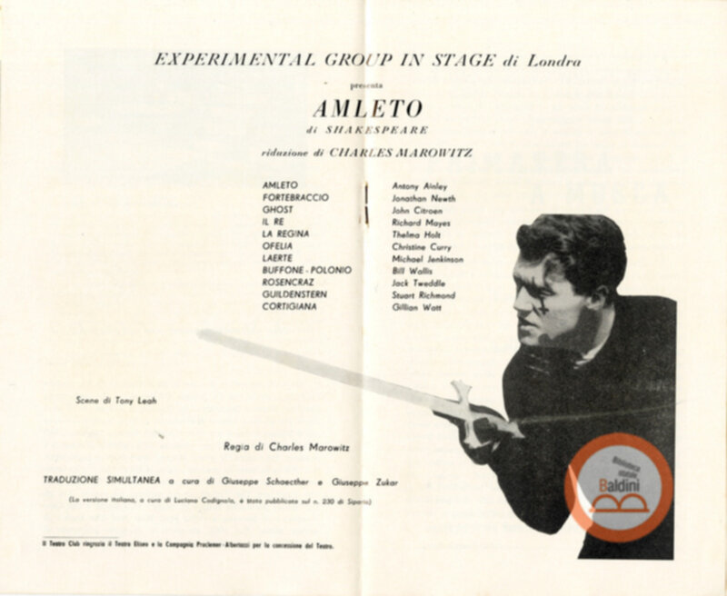 Amleto di Shakespeare (riduzione di Charles Marowitz)