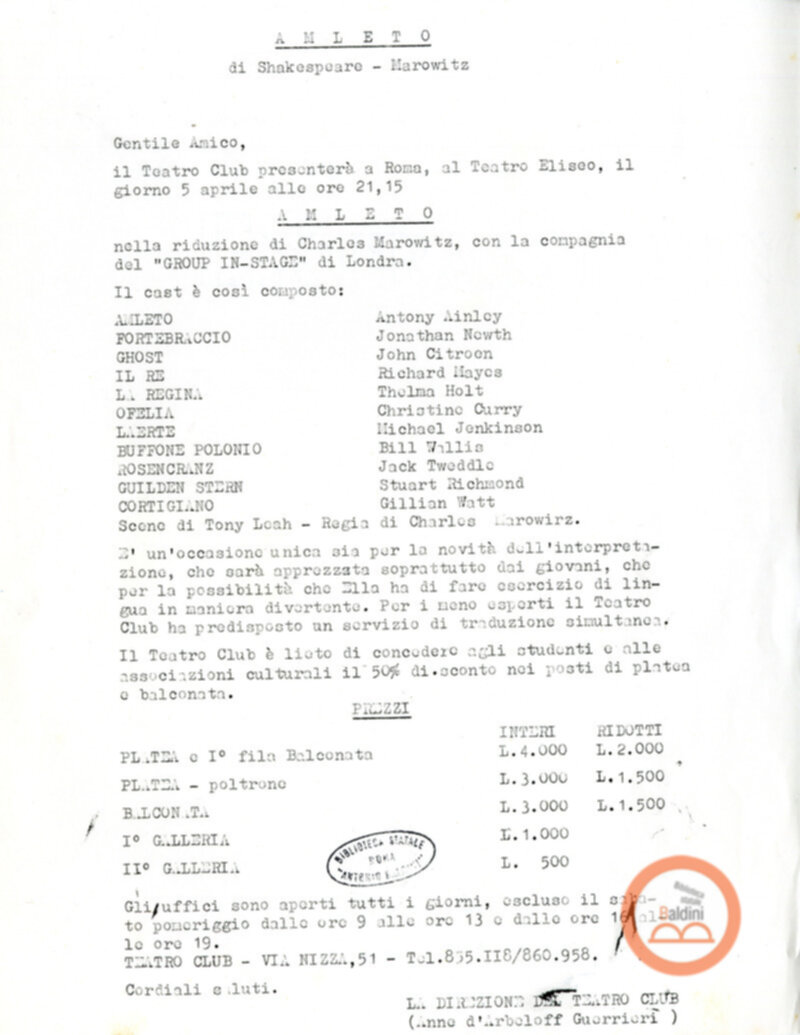 Ubo Roy e Amleto - comunicazioni ai soci