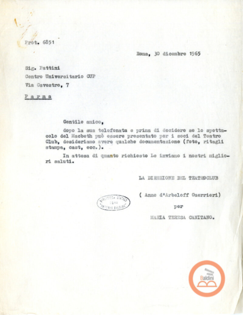 Amlet - accordi per la messa in scena