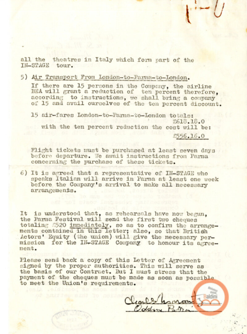 Amlet - accordi per la messa in scena