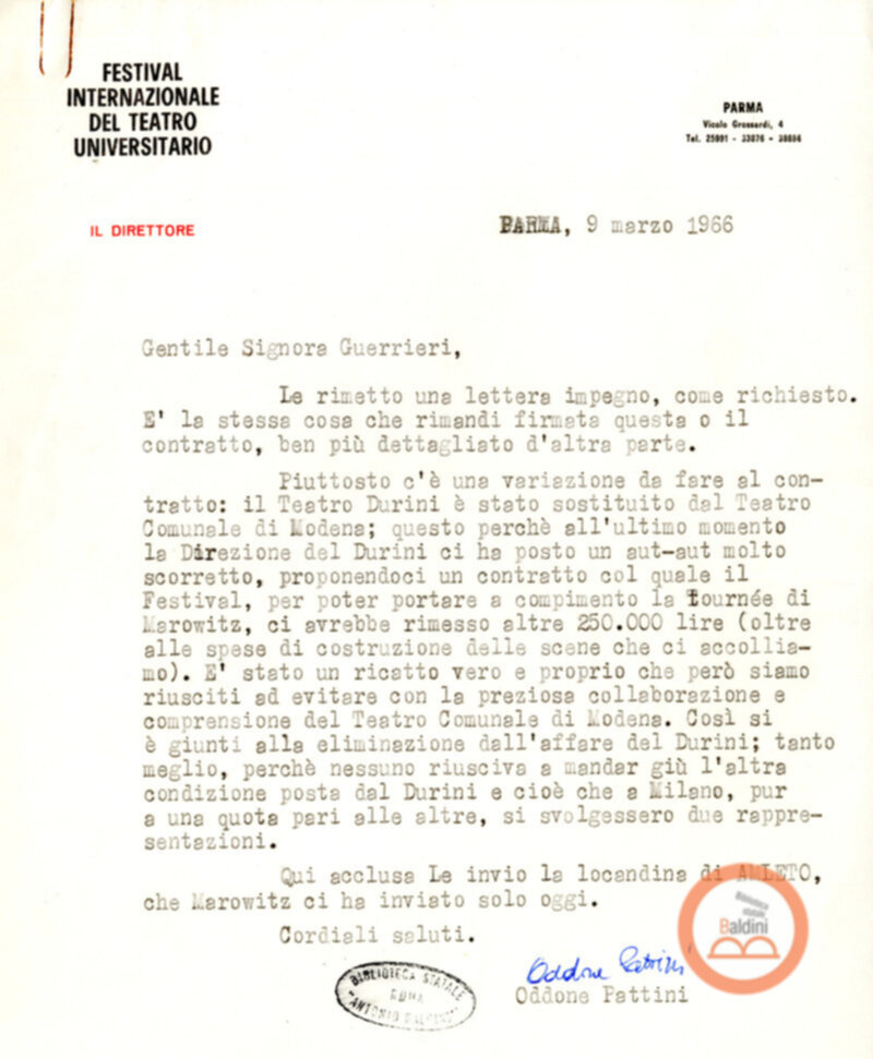 Amlet - accordi per la messa in scena