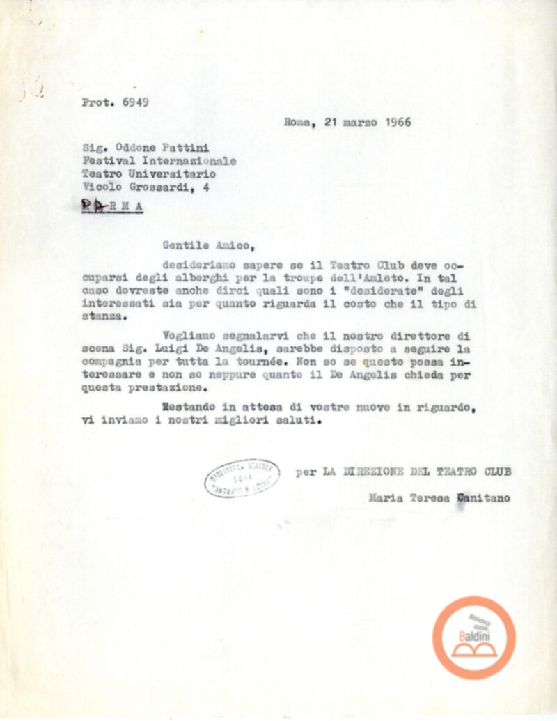 Amlet - accordi per la messa in scena