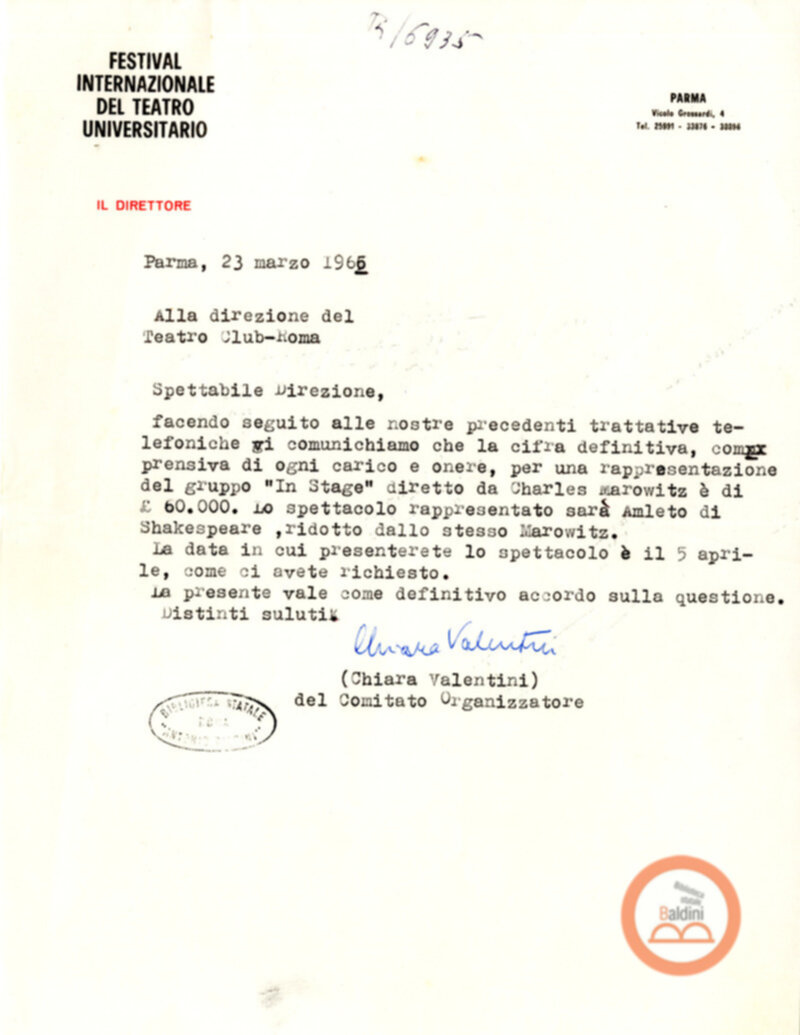 Amlet - accordi per la messa in scena