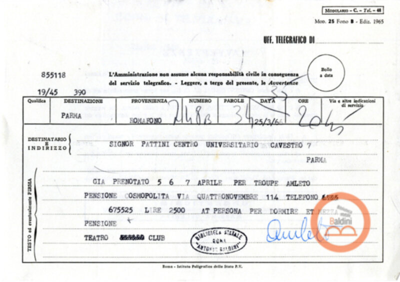 Amlet - accordi per la messa in scena
