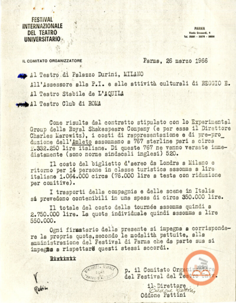 Amlet - accordi per la messa in scena