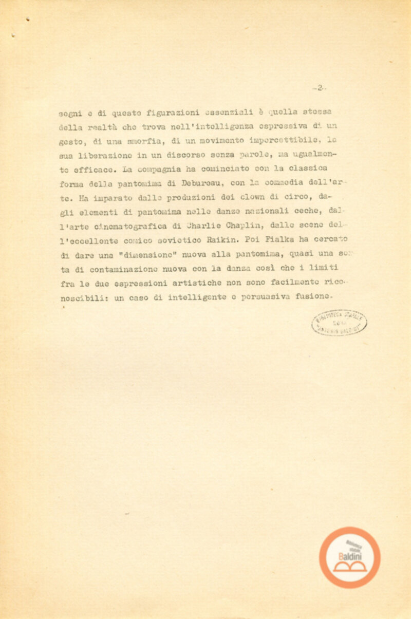 Ritratto di Garcia Lorca - bozza del testo