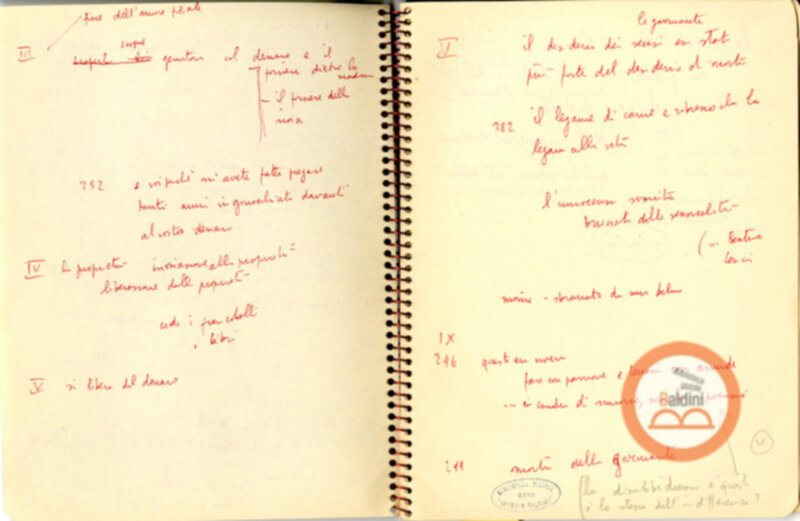 Moravia, per esempio... - quaderno di appunti