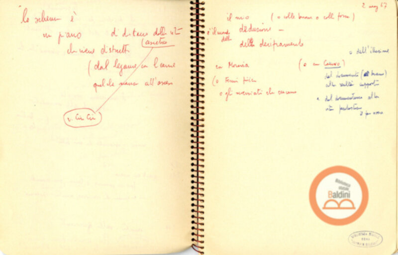 Moravia, per esempio... - quaderno di appunti