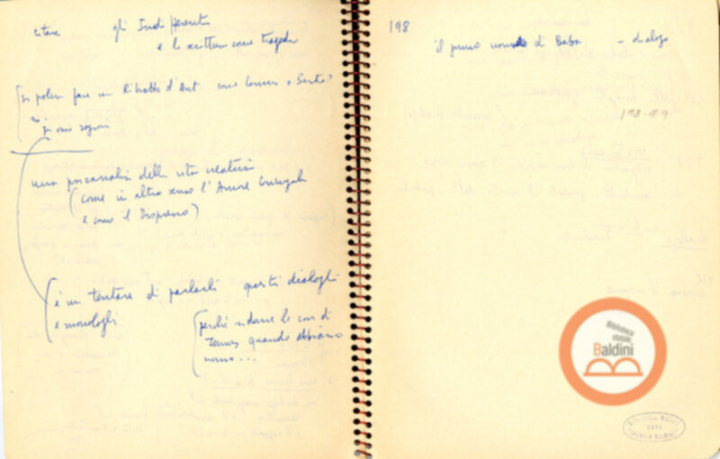 Moravia, per esempio... - quaderno di appunti