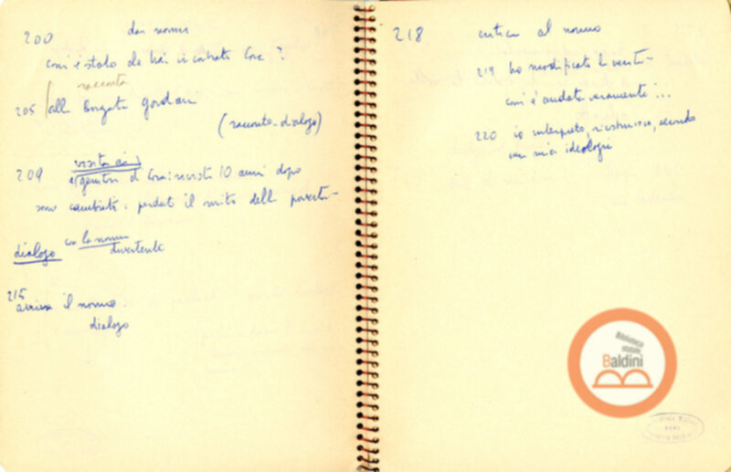 Moravia, per esempio... - quaderno di appunti