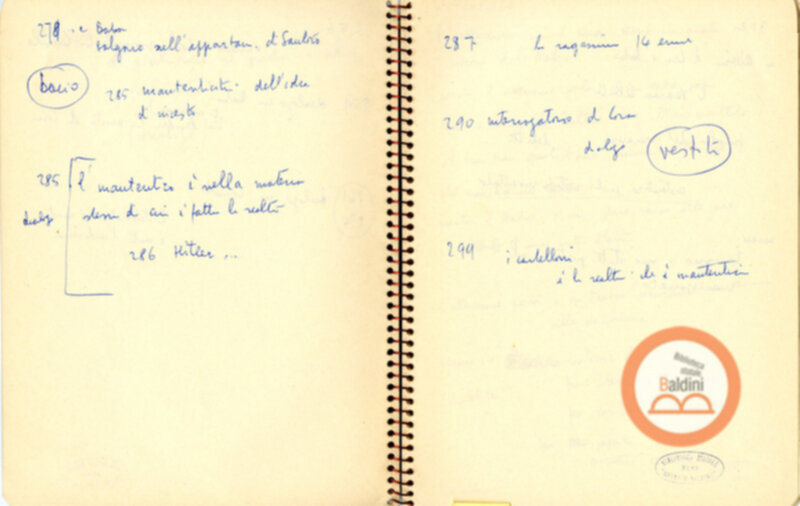 Moravia, per esempio... - quaderno di appunti