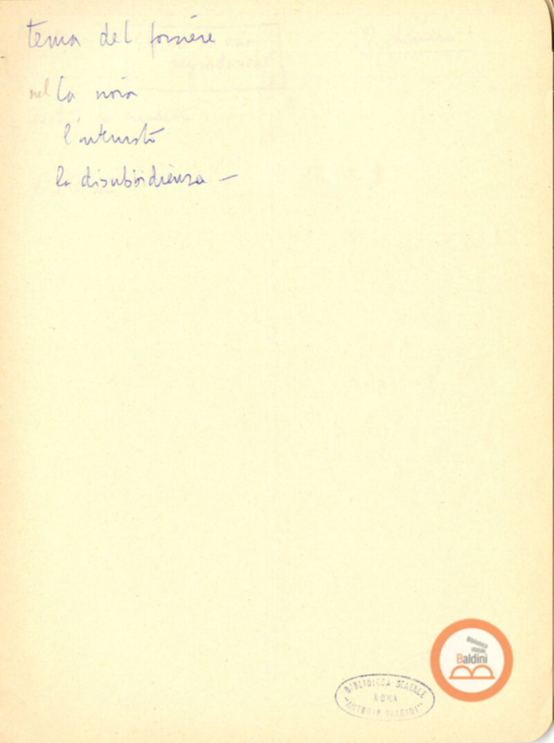 Moravia, per esempio... - quaderno di appunti