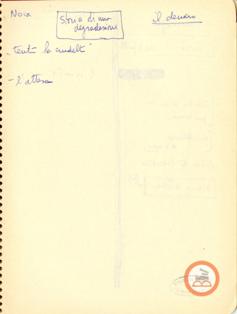 Moravia, per esempio... - quaderno di appunti