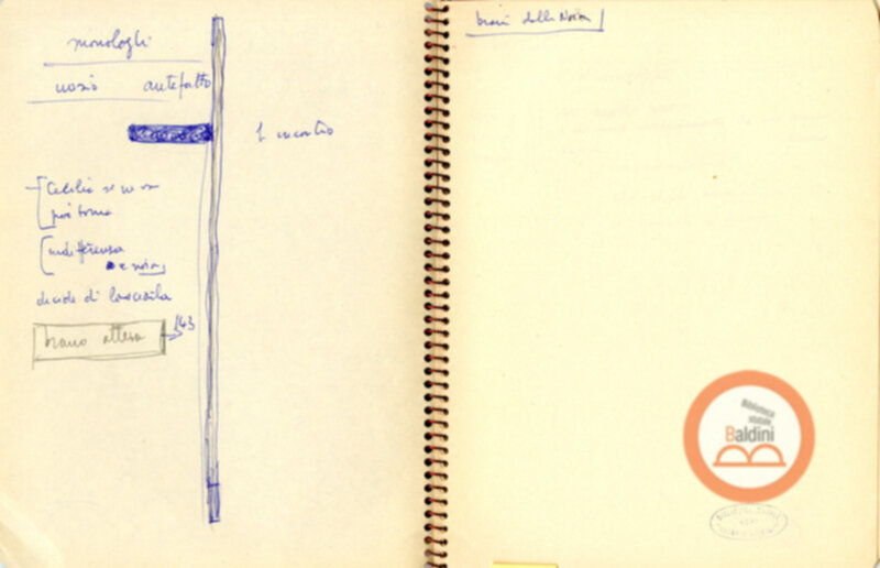 Moravia, per esempio... - quaderno di appunti