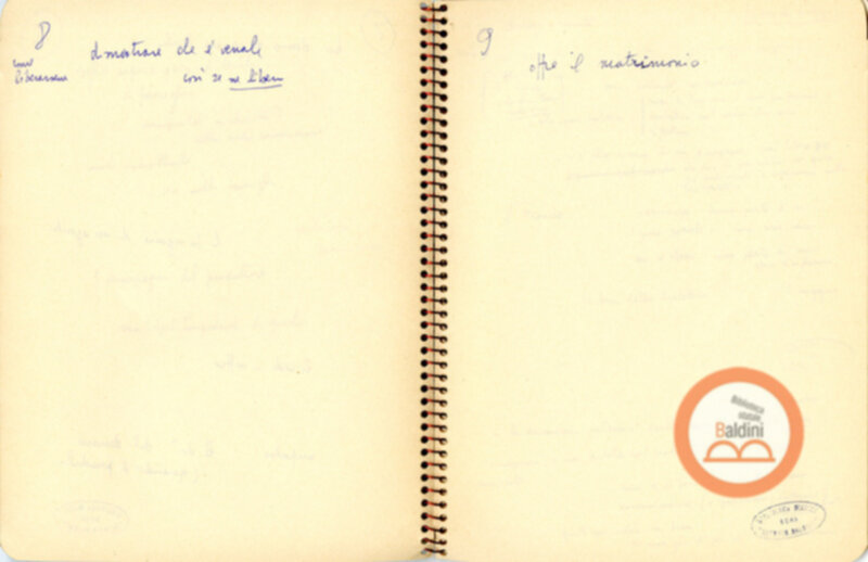 Moravia, per esempio... - quaderno di appunti