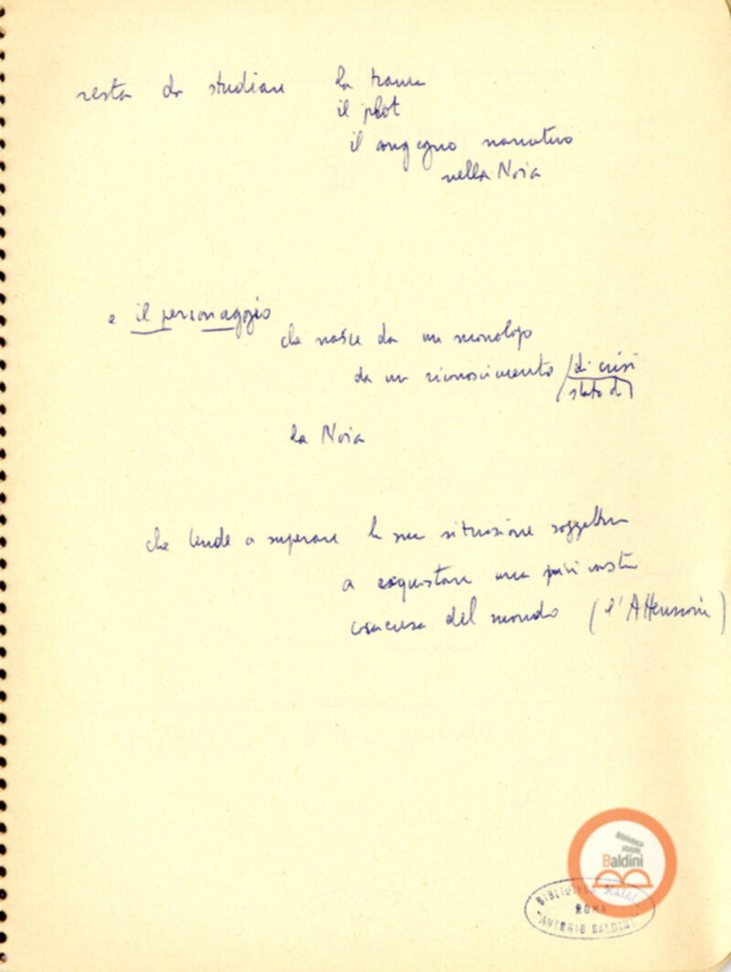 Moravia, per esempio... - quaderno di appunti