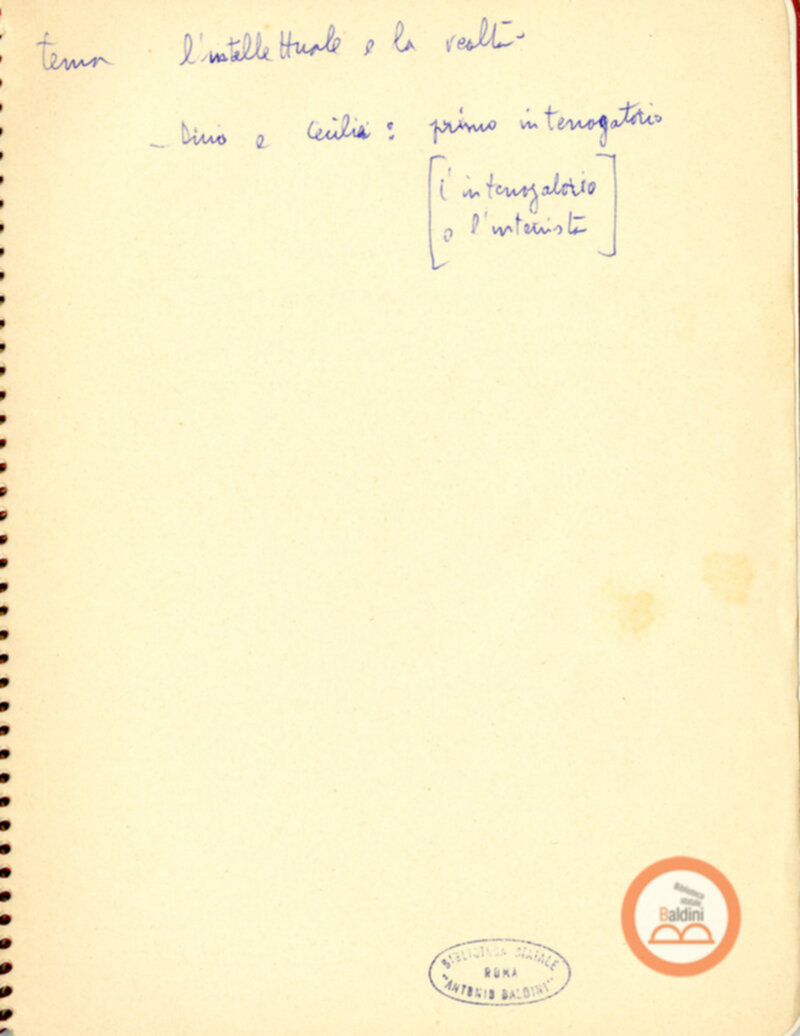 Moravia, per esempio... - quaderno di appunti