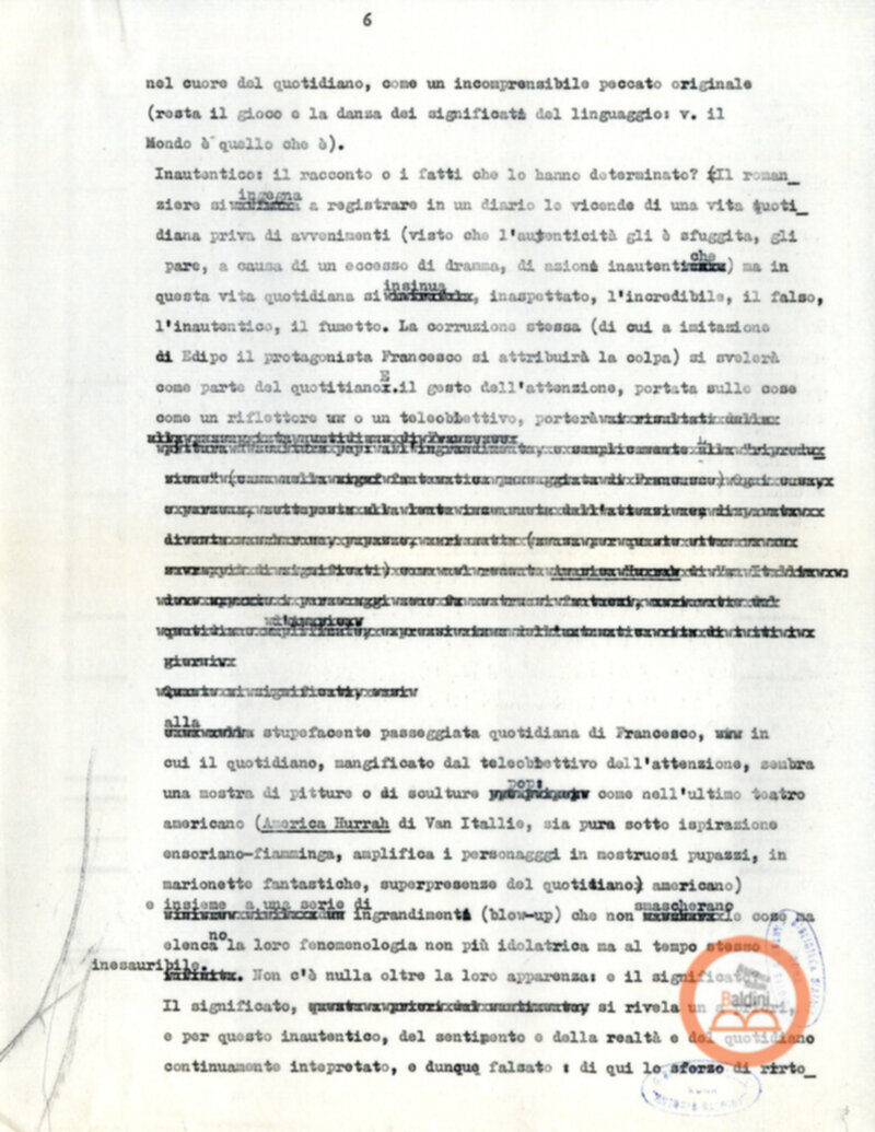 Moravia, per esempio... - quaderno di appunti