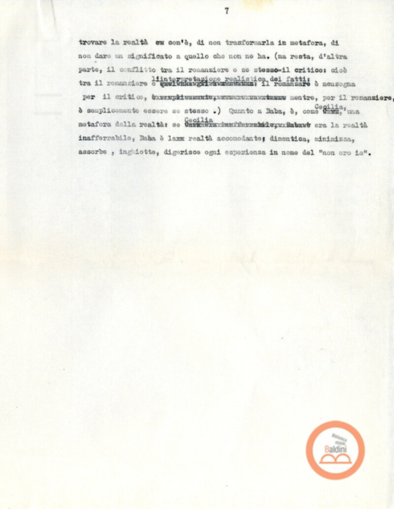 Moravia, per esempio... - quaderno di appunti