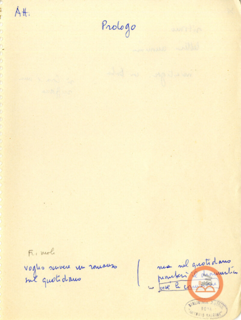 Moravia, per esempio... - quaderno di appunti