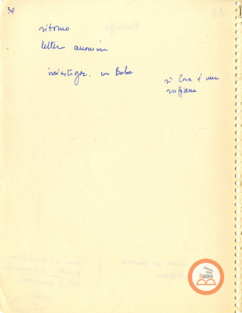 Moravia, per esempio... - quaderno di appunti