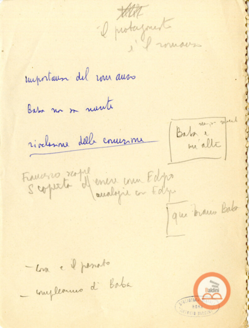 Moravia, per esempio... - quaderno di appunti