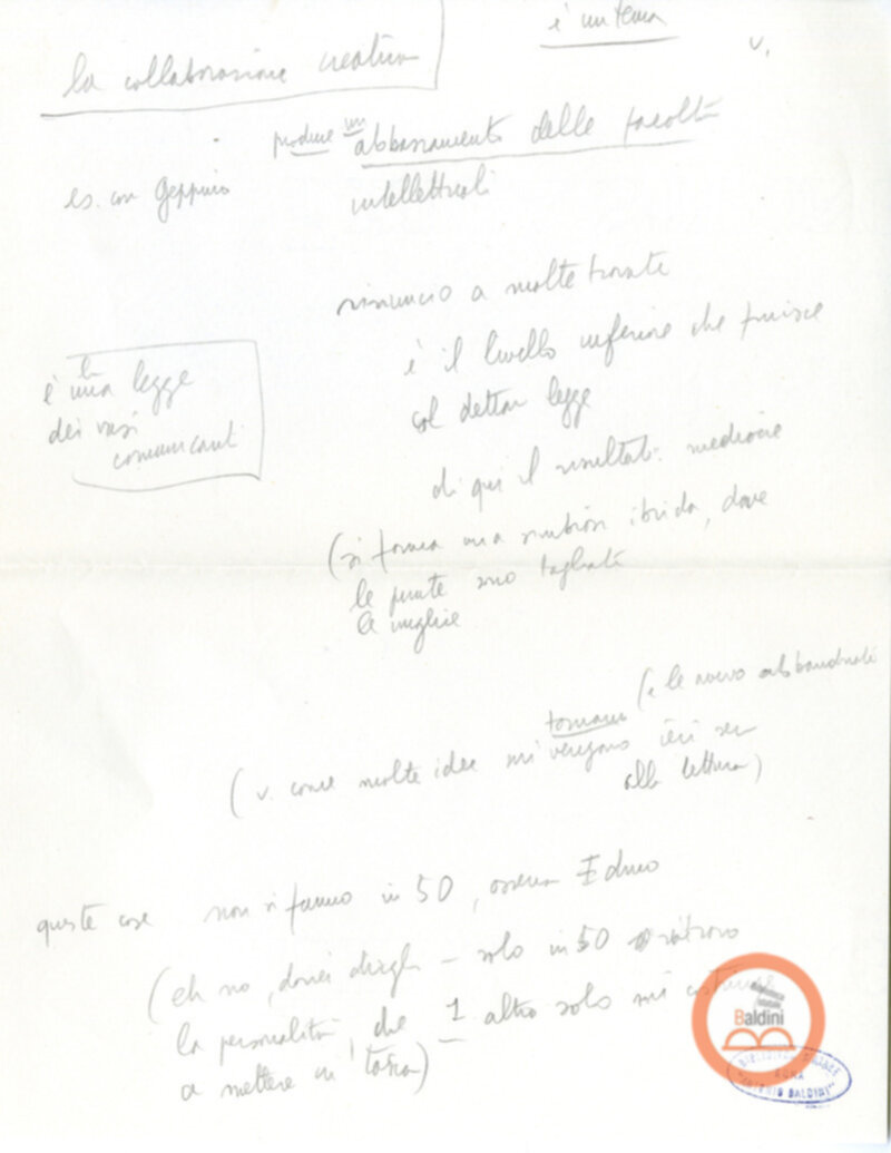 Moravia, per esempio... - quaderno di appunti