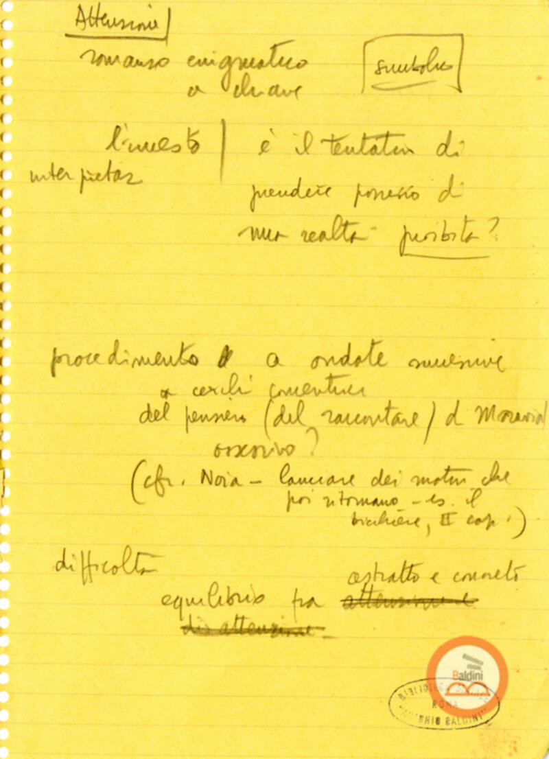 Moravia, per esempio... - quaderno di appunti