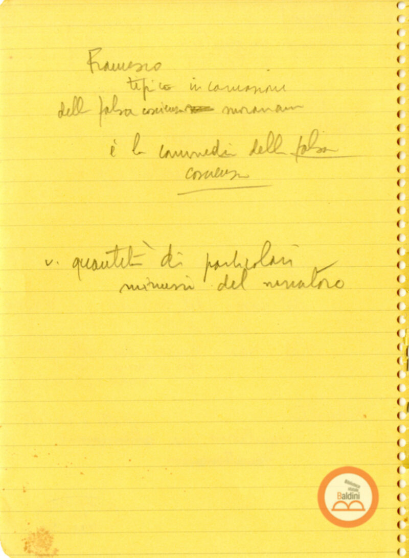 Moravia, per esempio... - quaderno di appunti