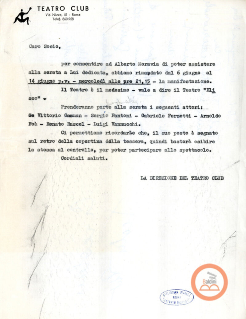 Le metamorfosi di Michele e Moravia, per esempio - messa in scena