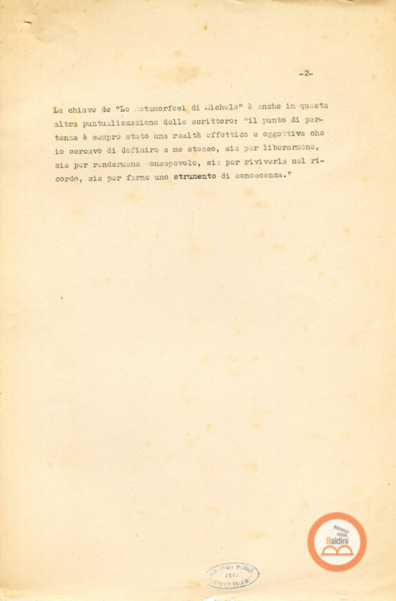 Le metamorfosi di Michele-i personaggi di Alberto Moravia