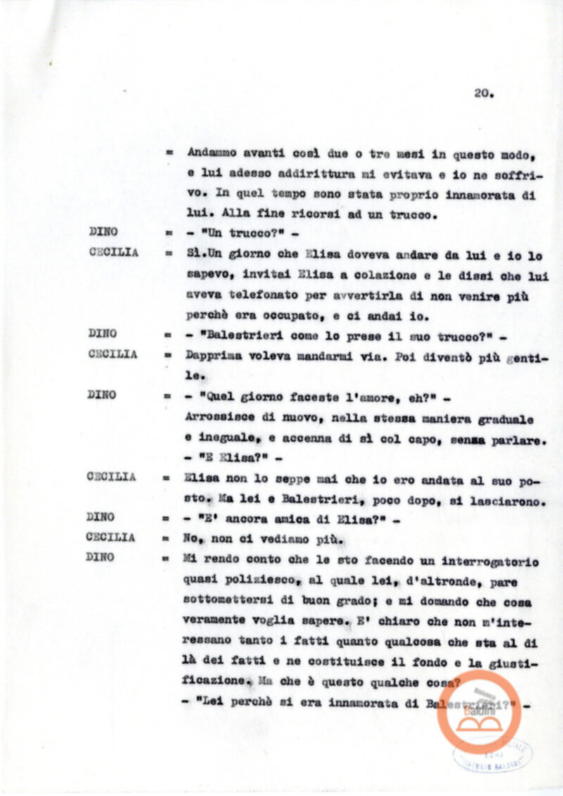 La noia di Moravia a cura di Guerrieri e D'avino