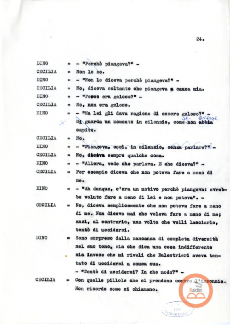La noia di Moravia a cura di Guerrieri e D'avino