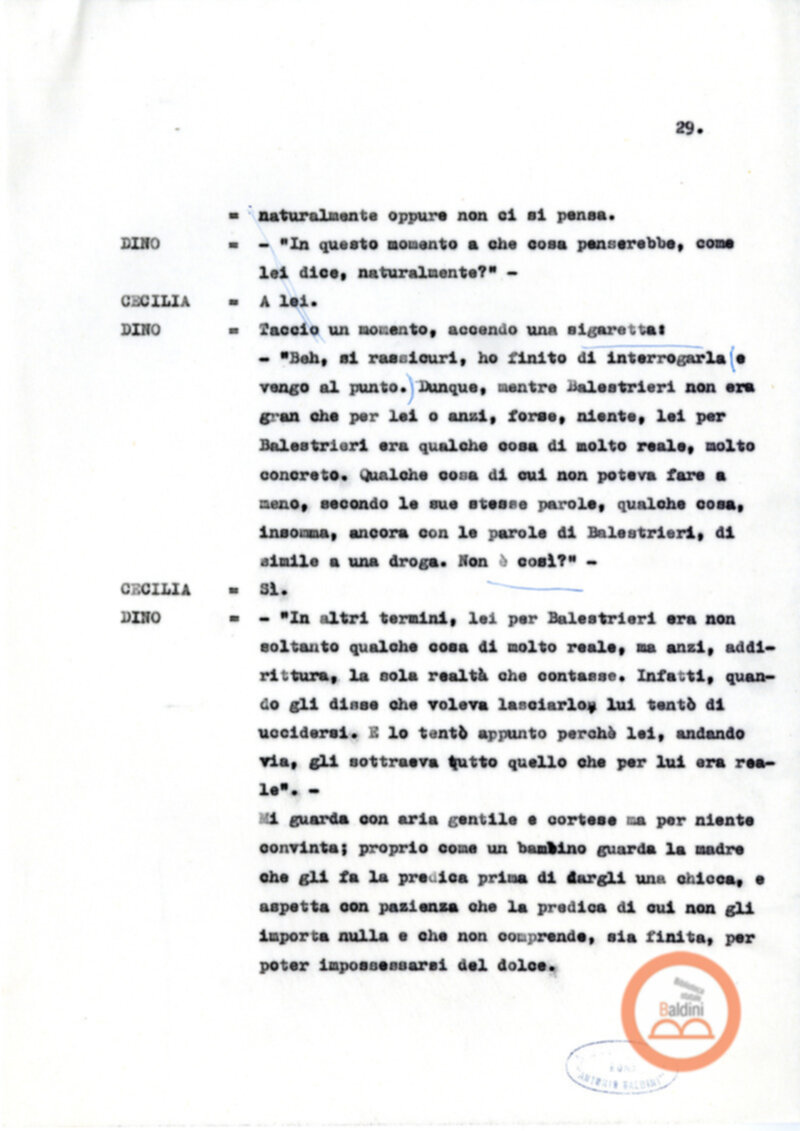 La noia di Moravia a cura di Guerrieri e D'avino