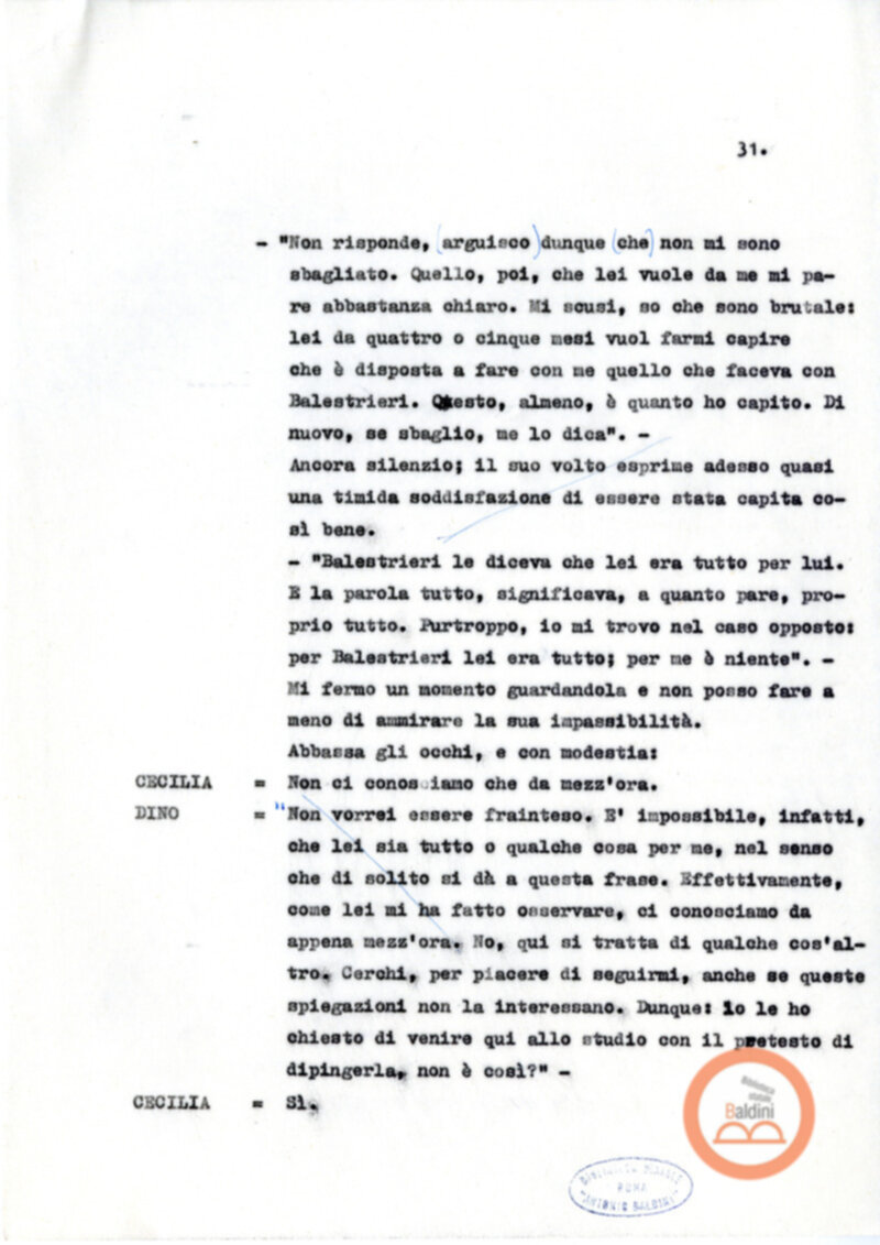 La noia di Moravia a cura di Guerrieri e D'avino