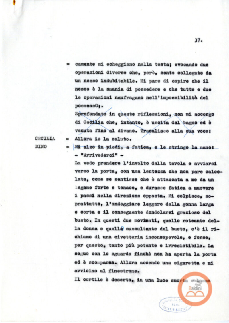 La noia di Moravia a cura di Guerrieri e D'avino