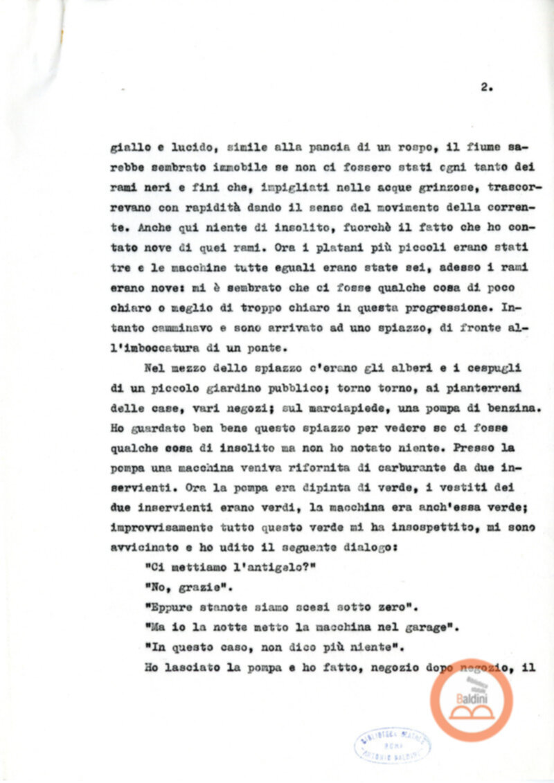 Testo Gli indizi [Alberto Moravia]