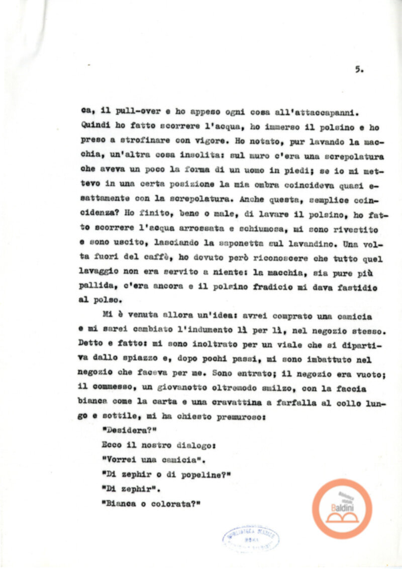 Testo Gli indizi [Alberto Moravia]