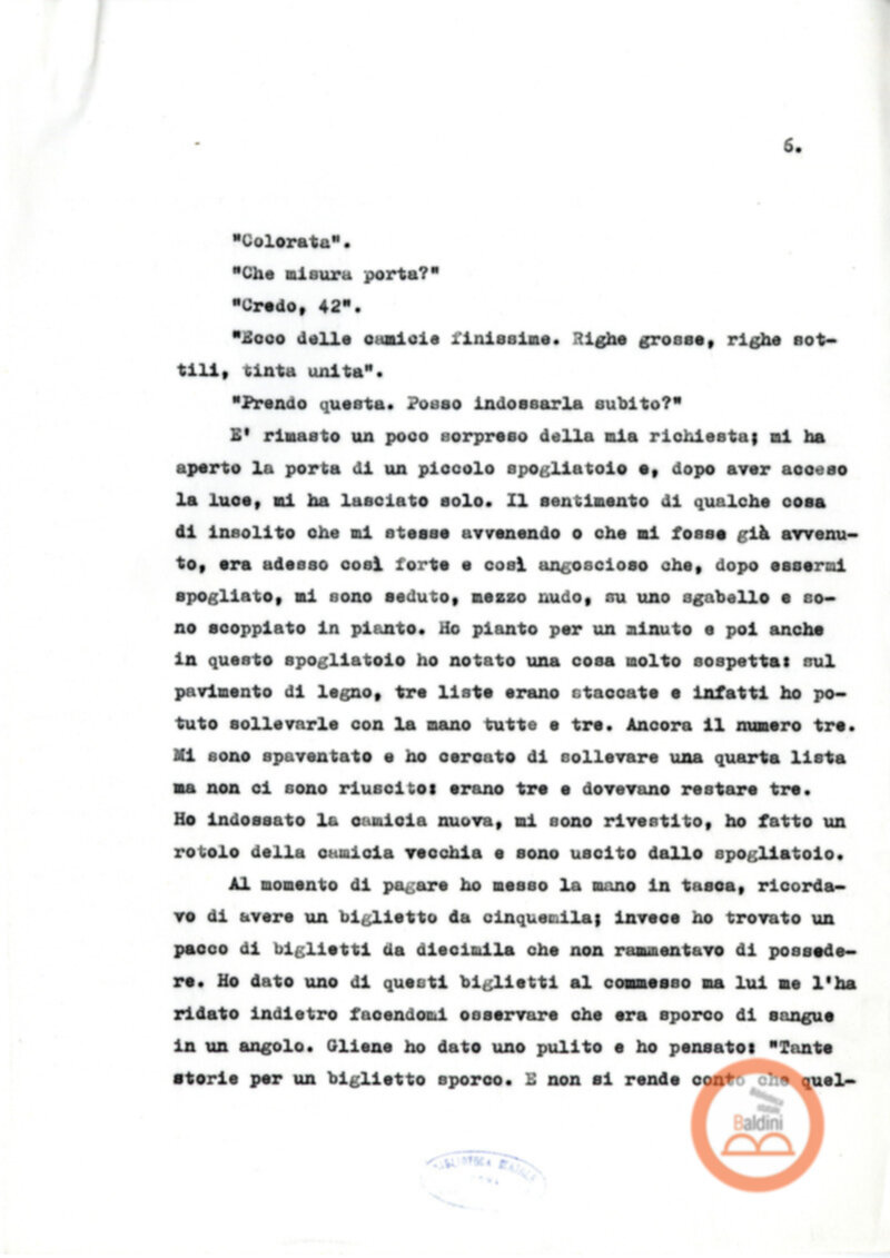 Testo Gli indizi [Alberto Moravia]