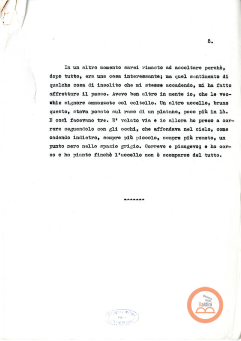 Testo Gli indizi [Alberto Moravia]