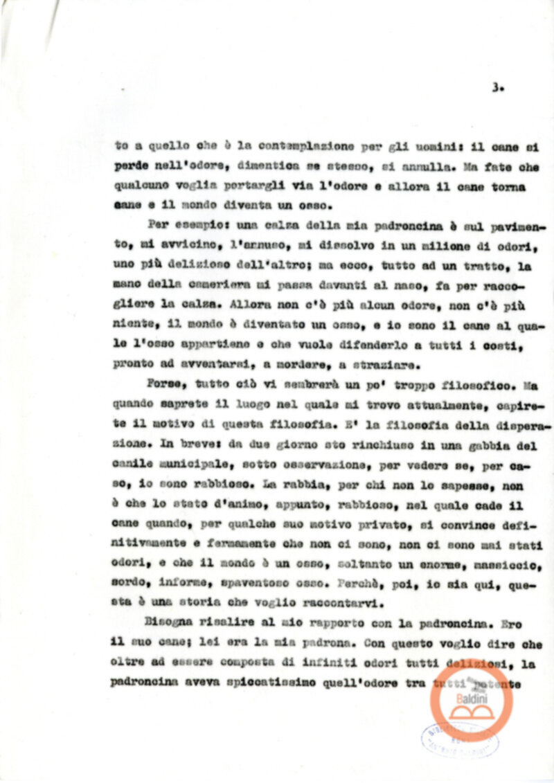 Testo Gli odori e l'osso [Giovanna Zucconi]