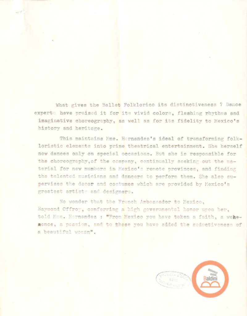 Balletto folkloristico messicano - appunti