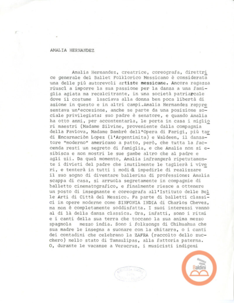 Balletto folkloristico messicano - comunicato stampa