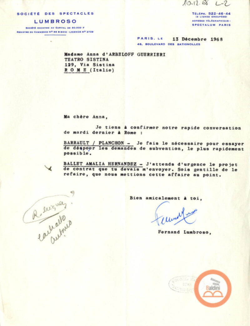 Balletto messicano - bozze contrattuali