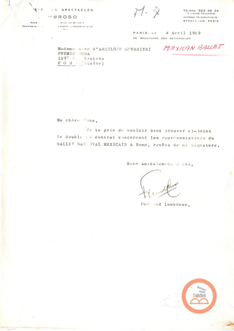 Balletto messicano - corrispondenza