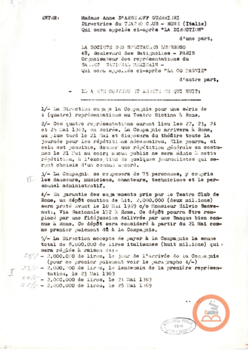 Balletto messicano - corrispondenza