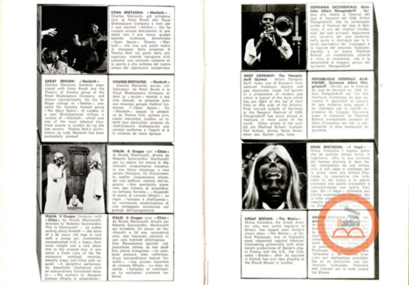 Premio Roma '70 - programma