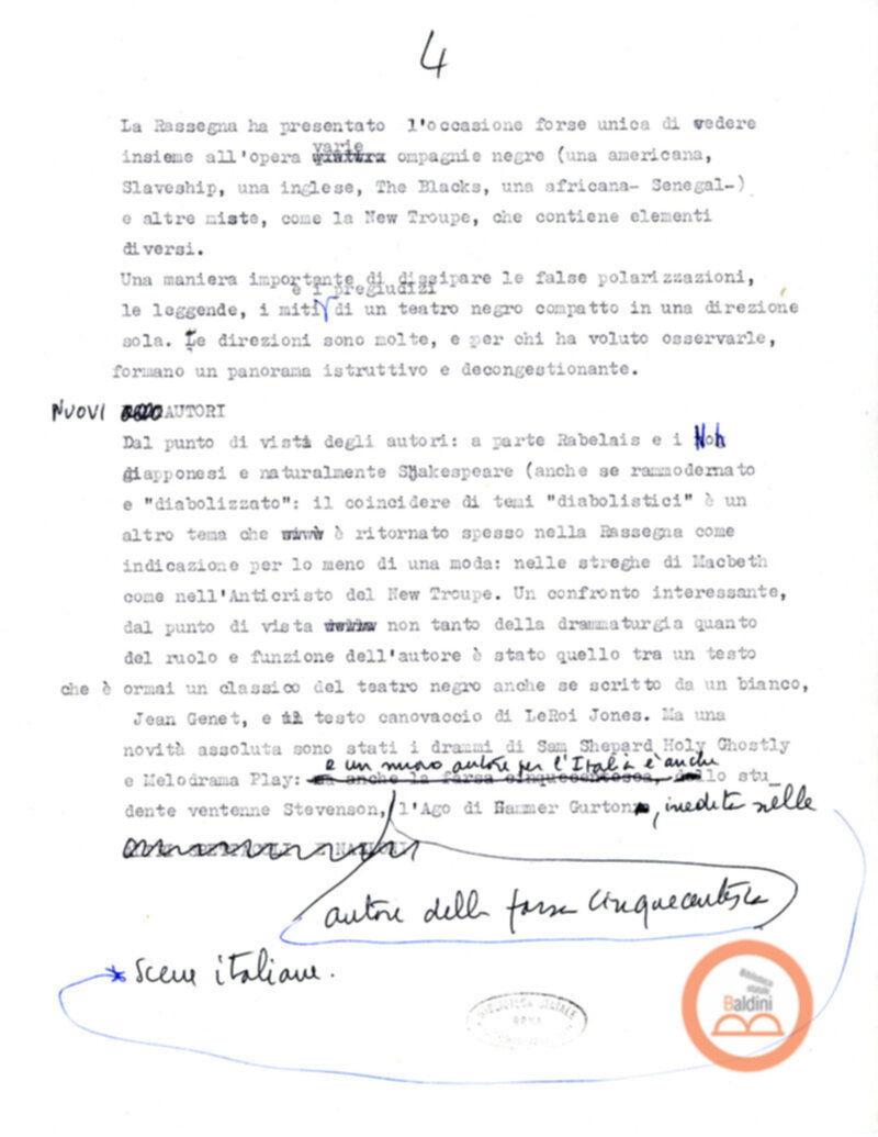 Un Bilancio del Premio Roma '70