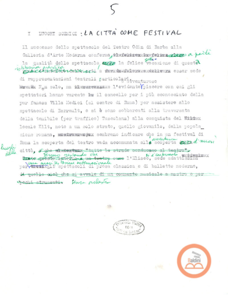 Un Bilancio del Premio Roma '70